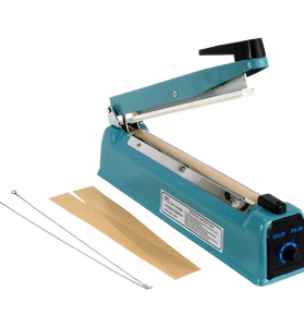 12inch Hand Impulse Sealer Heat Seal Machine Poly Sealing Free Element Grip