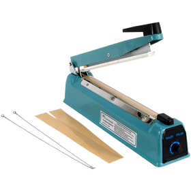 12inch Hand Impulse Sealer Heat Seal Machine Poly Sealing Free Element Grip