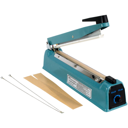 12inch Hand Impulse Sealer Heat Seal Machine Poly Sealing Free Element Grip
