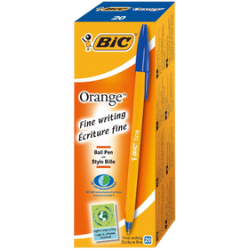 BiC Cristal Fine Ball Pen Orange Green