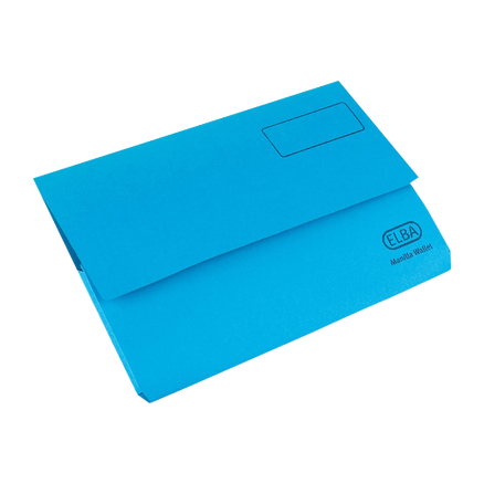 Elba Bright Manilla Document Wallet 285gsm Capacity