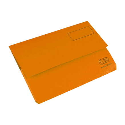 Elba Bright Manilla Document Wallet 285gsm Capacity