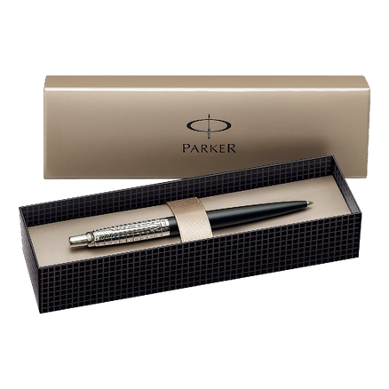 Parker Jotter Red Chrome Trim Ball Pen Gift Boxed