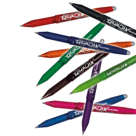 Pilot Frixion Erasable Rollerball Pack of 3 Black