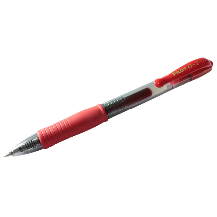 Pilot G207 Retractable Gel Rollerball Tip Box of 12 Red