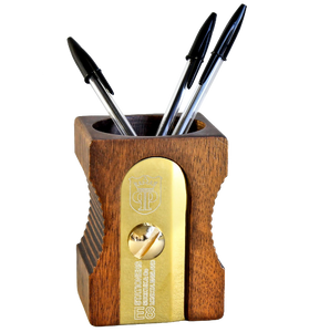 SUCK UK Pencil Sharpener Desk Tidy Natural