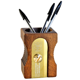 SUCK UK Pencil Sharpener Desk Tidy Natural
