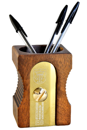 SUCK UK Pencil Sharpener Desk Tidy Natural