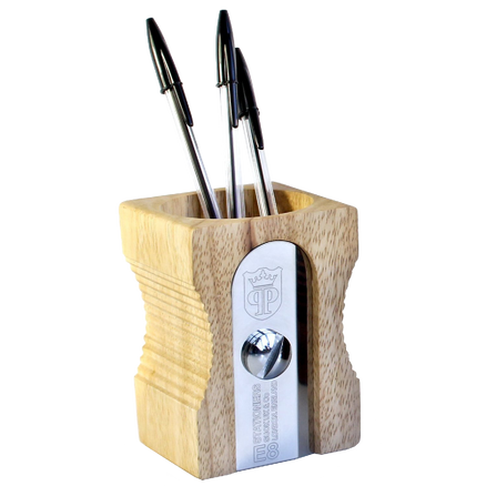 SUCK UK Pencil Sharpener Desk Tidy Natural